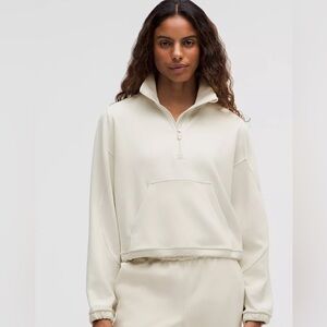 Brushed Softstreme Half Zip - Bone